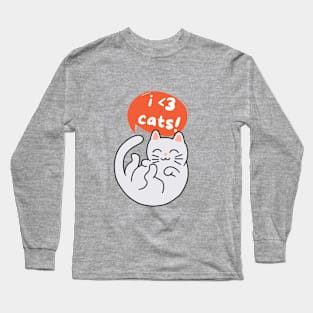 I love cats! Long Sleeve T-Shirt